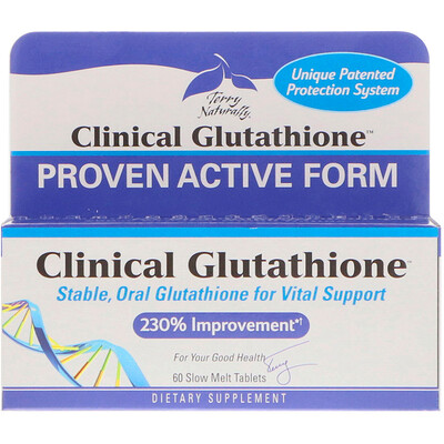 Terry Naturally Clinical Glutathione, 60 медленно растворяемых таблеток