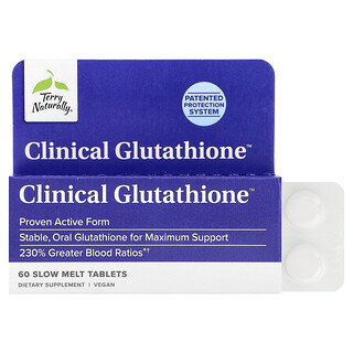 Terry Naturally, Klinisk glutation, 60 långsamma tabletter (150 mg per tablett)