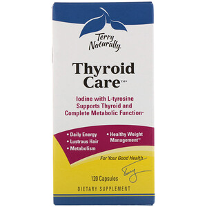 Отзывы о Terry Naturally, Thyroid Care, 120 Capsules