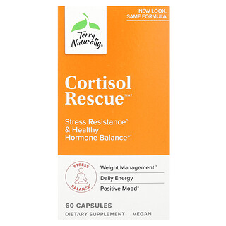 Terry Naturally‏, Cortisol Rescue,‏ 60 כמוסות