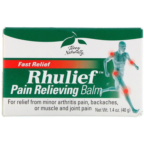 EuroPharma, Terry Naturally, Обезболивающая мазь Rhulief, 1,4 унц. (40 г)