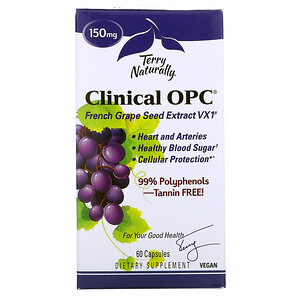 Отзывы о Terry Naturally, Clinical OPC, 150 mg , 60 Capsules