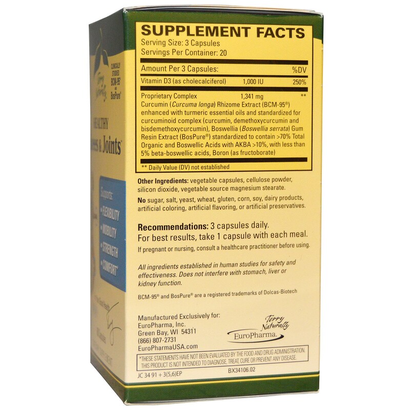 Terry Naturally, Healthy Knees & Joints, 60 Capsules iHerb