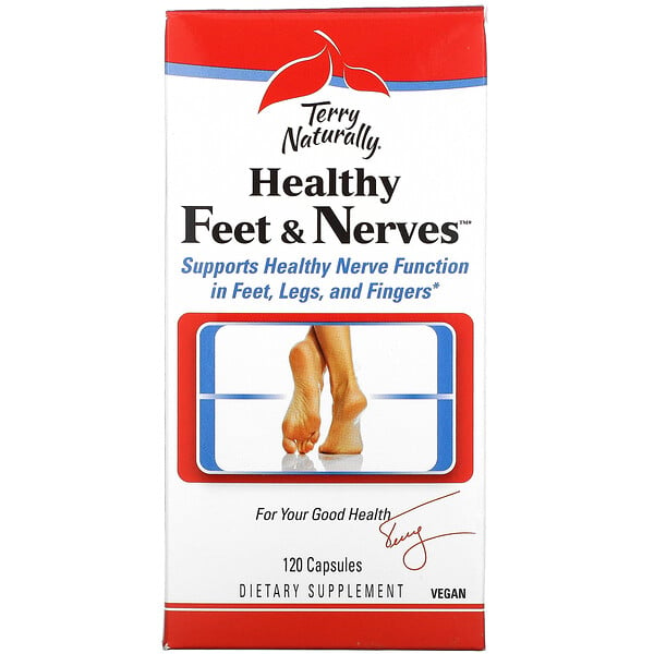 Terry Naturally‏, المكمل لغذائي Healthy Feet & Nerves،‏ 120 كبسولة