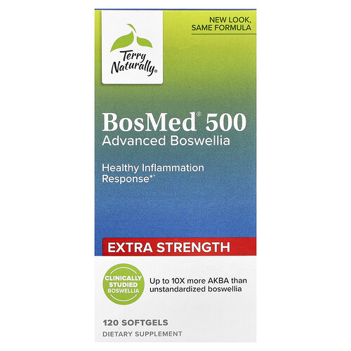Terry Naturally, Extra Strength BosMed® 500, Advanced Boswellia, 500 mg, 120 Weichkapseln