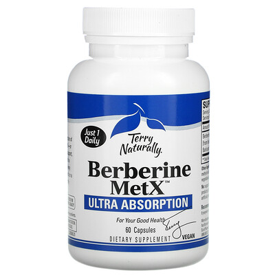 Terry Naturally Berberine MetX, Ultra Absorption, 60 Capsules