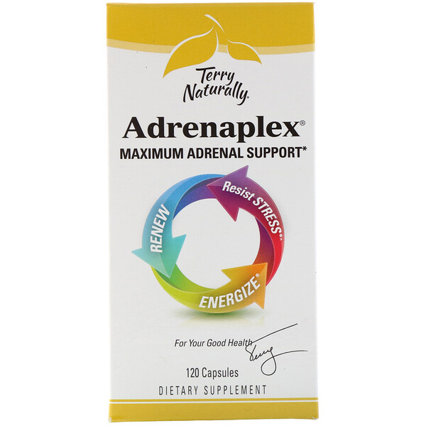Terry Naturally, Adrenaplex, Maximale Nebennieren-Unterstützung, 120 Kapseln