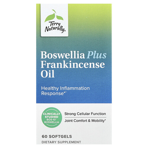 Terry Naturally, Boswellia Plus Weihrauchöl, 60 Weichkapseln