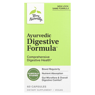 Terry Naturally, Ayurvedic Digestive Formula, 60 cápsulas