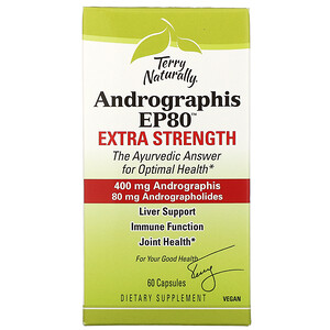 Отзывы о Terry Naturally, Andrographis EP80, Extra Strength, 60 Capsules