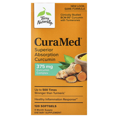 Terry Naturally, CuraMed®, Superior Absorption Curcumin, 120 Softgels