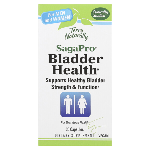 Terry Naturally SagaPro, Bladder Health, For Men and Women, 30 Capsules (100 mg per Capsule)
