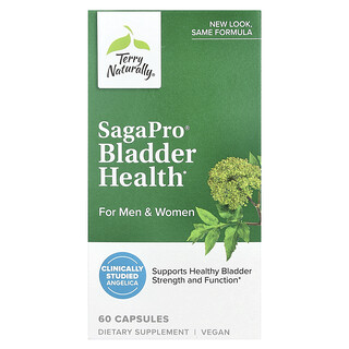 Terry Naturally, SagaPro®, Saúde da Bexiga, Para Homens e Mulheres, 60 Cápsulas (100 mg por Cápsula)