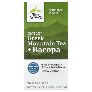 Terry Naturally, Tè greco di montagna e bacopa, 30 capsule