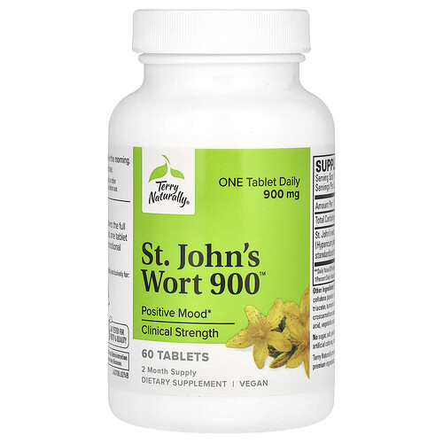 Terry Naturally St. John's Wort 900, 900 mg, 60 Tablets