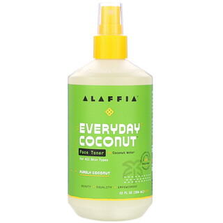 Alaffia, Everyday Coconut، تونر للوجه، جوز الهند النقي، 12 أونصة سائلة (354 مل)