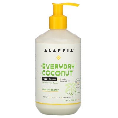 Alaffia Everyday Coconut, крем для лица с кокосом, 354 мл (12 жидк. унций)