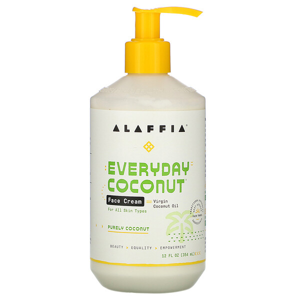 Alaffia, Everyday Coconut Face Cream, Gesichtscreme mit Kokosnuss, 354 ml (12 fl. oz.)
