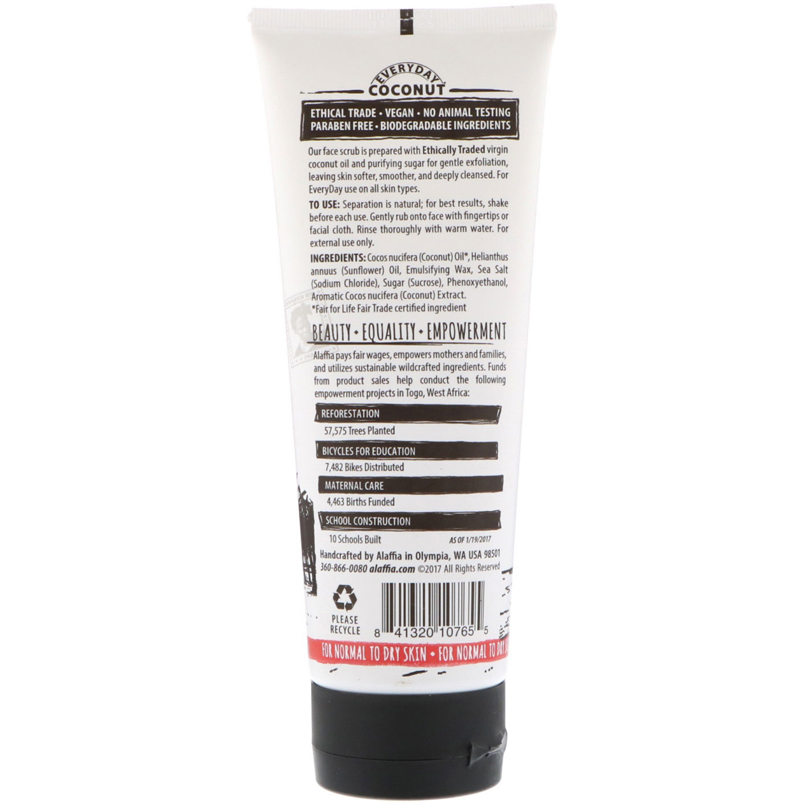 everyday coconut face lotion