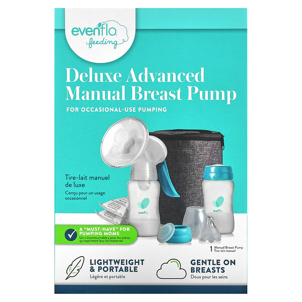 Deluxe Advanced Manual Breast Pump, 10 Piece Kit