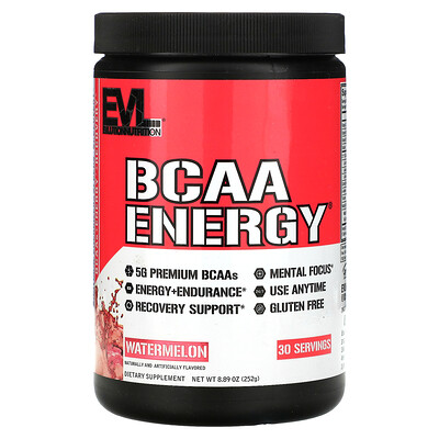 

EVLution Nutrition BCAA ENERGY Watermelon 8.89 oz (252 g)