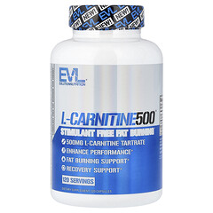 L-Carnitine500®, L-карнітин, 500 мг, 120 капсул