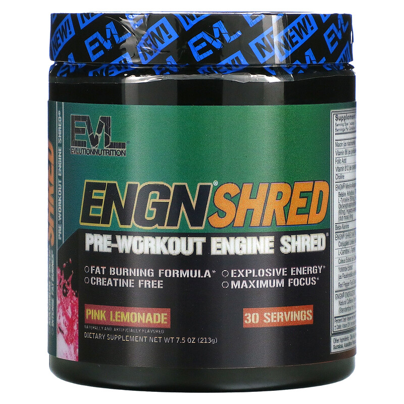 EVLution Nutrition, ENGN Shred, PreWorkout Shred Engine