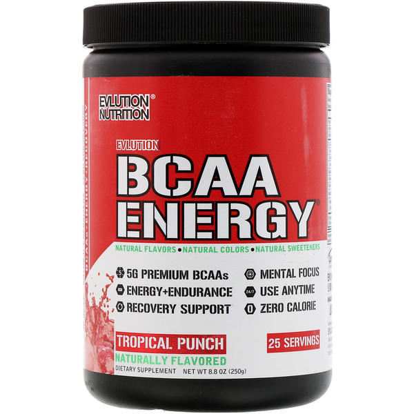 EVLution Nutrition, BCAA Energy, Tropical Punch, 8.8 oz