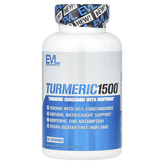 Turmeric 1500®, куркумін із куркуми з BioPerine®, 90 веганських капсул