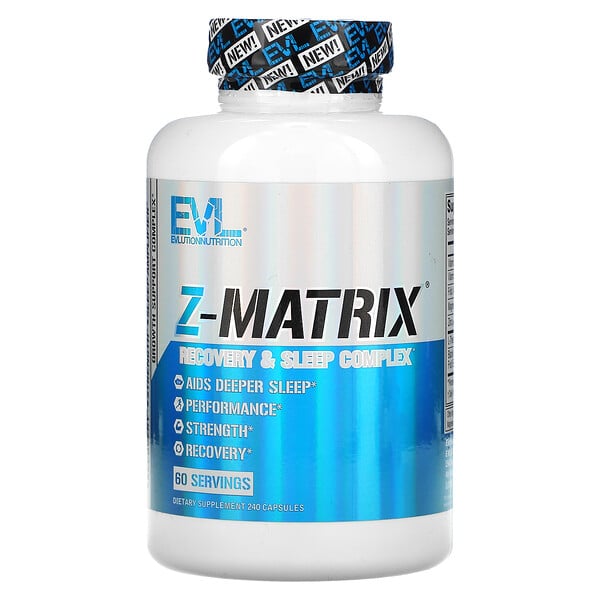 EVLution Nutrition, Z-Matrix, Recovery & Sleep Complex, 240 Capsules
