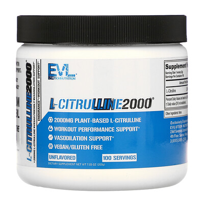 

EVLution Nutrition L-CITRULLINE2000 7.5 oz (200 g)