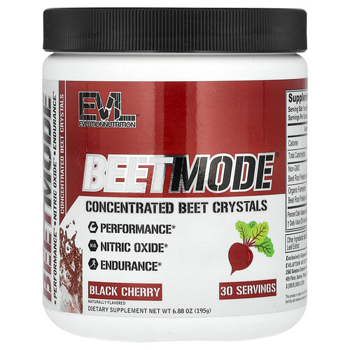 Evlution Nutrition BeetMode, Concentrated Beet Crystals, Black Cherry, 6.88 oz (195 g)
