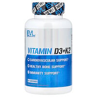 EVL, 維生素 D3 + K2，60 粒素食膠囊