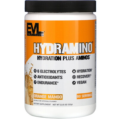 EVLution Nutrition Hydramino, Orange Mango, 11.01 oz (312 g)