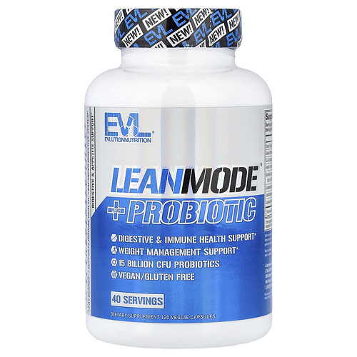 EVLution Nutrition, LeanMode® con probiótico, 120 cápsulas vegetales