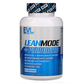 EVLution Nutrition, LeanMode + probióticos, 120 cápsulas