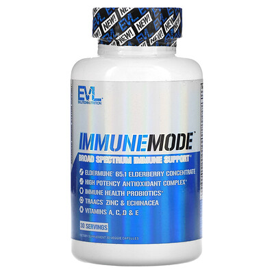 

EVLution Nutrition ImmuneMode Broad Spectrum Immune Support 30 Veggie Capsules