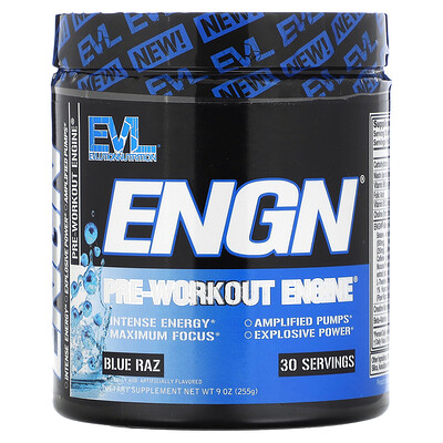 

EVLution Nutrition ENGN Pre-workout Engine, Вкус синей ветки, 9 унций (255 г)