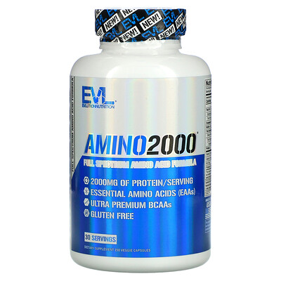 

EVLution Nutrition Amino 2000`` 150 растительных капсул