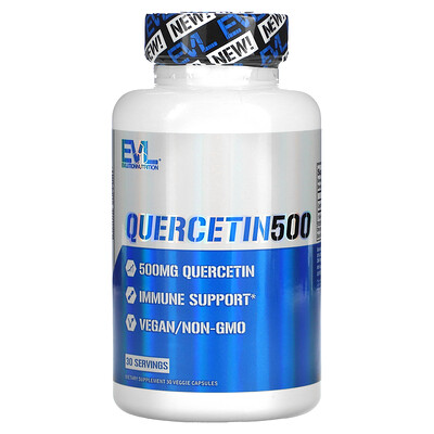 

EVLution Nutrition, Quercetin 500, 500 mg, 30 Veggie Capsules