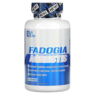 EVLution Nutrition, Fadogia Agrestis, 600 mg, 30 Veggie Capsules
