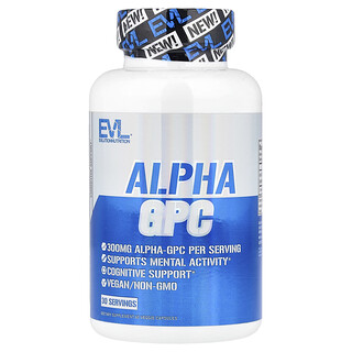 EVLution Nutrition, α-GPC，60 粒素食膠囊（每粒膠囊 300 毫克）
