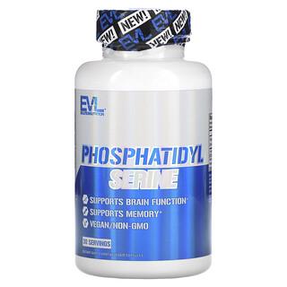 EVLution Nutrition, 磷脂酰絲氨酸，60 粒素食膠囊（每粒膠囊 150 毫克）