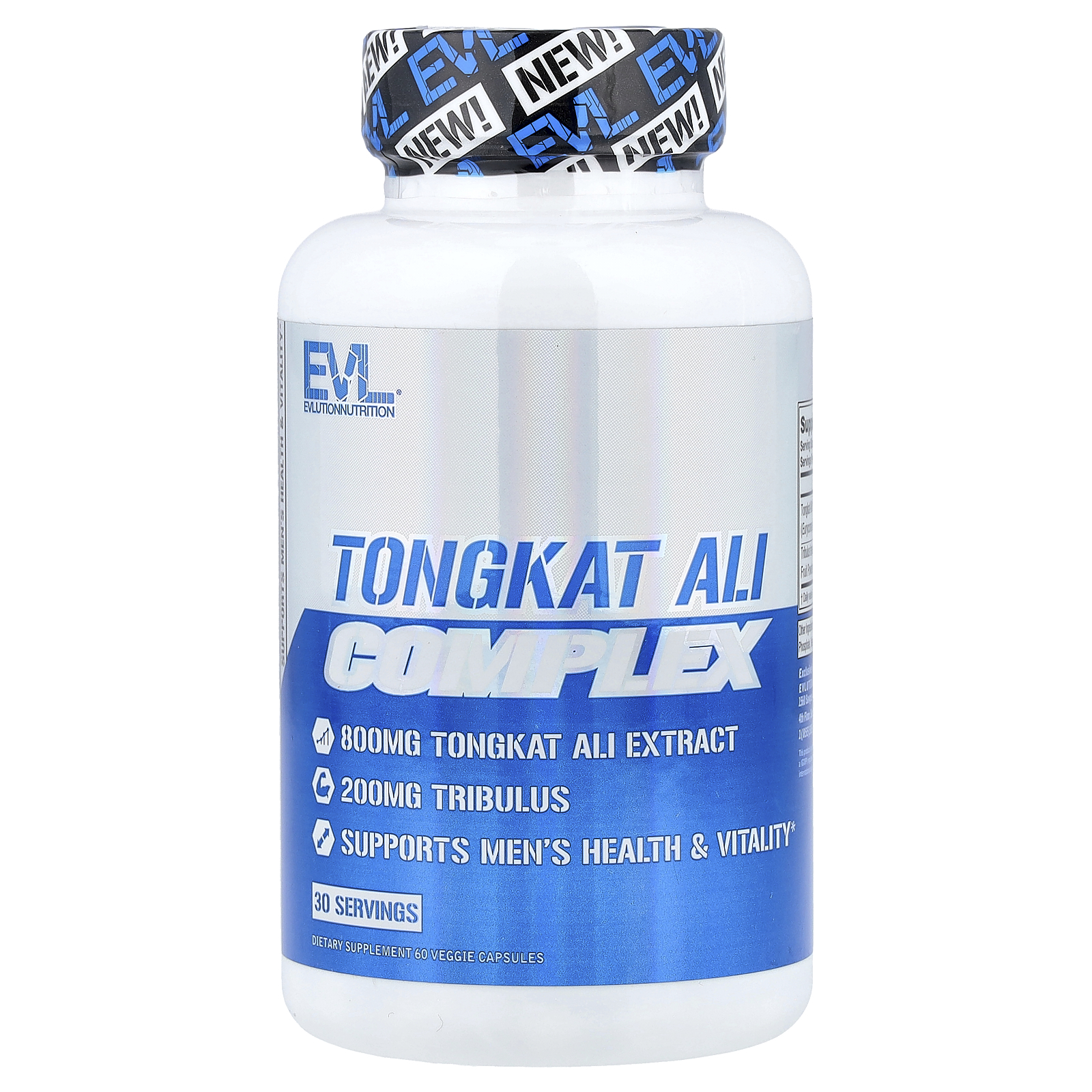 EVLution Nutrition (에볼루션뉴트리션), 통캇알리 복합체, 베지 캡슐 60정