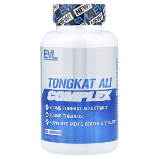 EVLution Nutrition, Tongkat Ali Complex, 60 vegetabiliska kapslar