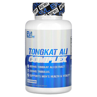 EVLution Nutrition, Tongkat Ali Complex, 60 vegetabiliska kapslar