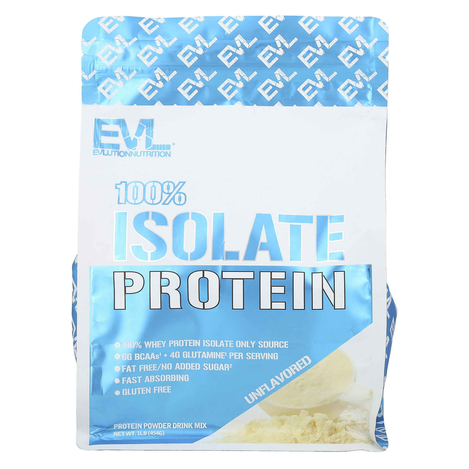 EVLution Nutrition (에볼루션뉴트리션), 100% 분리 단백질, 무맛, 454g(1lb)