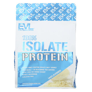 EVLution Nutrition, 100% Isolate Protein, geschmacksneutral, 454 g (1 lbs.)