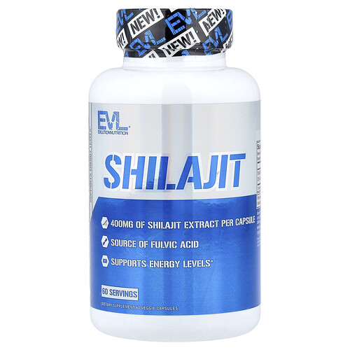 EVLution Nutrition, Shilajit, 400 mg, 60 Veggie Capsules