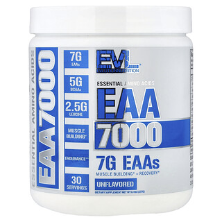 EVLution Nutrition, EAA 7000, Unflavored, 8.4 oz (237 g)